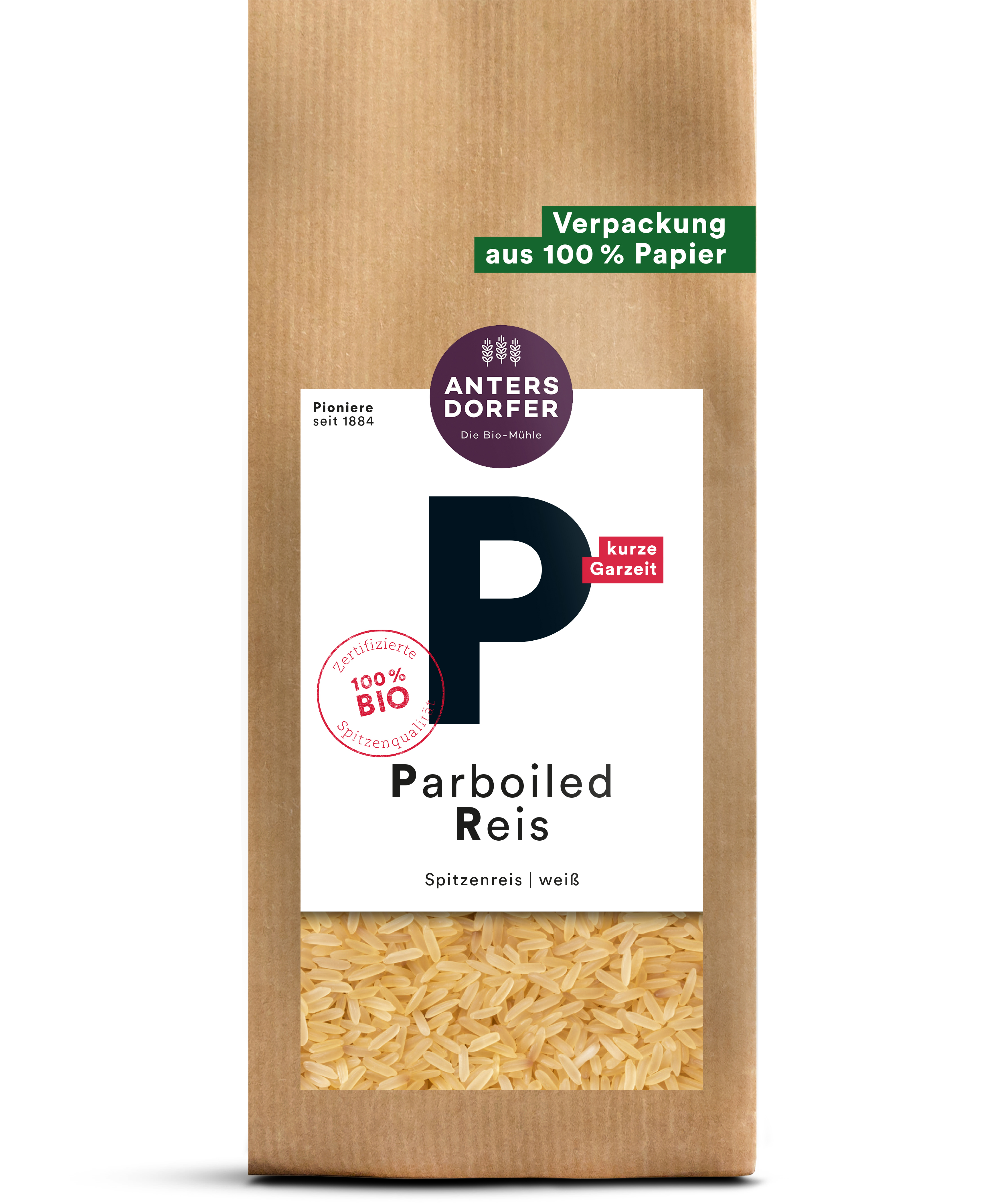 Parboiled Reis weiß
